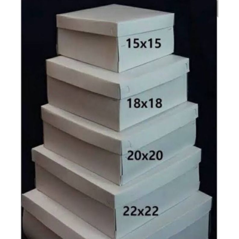 KARDUS BOX MAKAN+MIKA UKURAN 15X15 POLOS