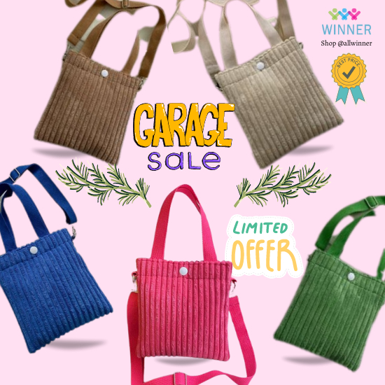 TAS CORDUROY MINI SELEMPANG JINJING BLUDRU KOREA KEKINIAN TREND RAJUT SLINGBAG BAHU KNOT BAG TREND KNITTED BAG Tas Slempang Wanita Fashion Korea Tas Rajut Portable Salur Korean Handbag Korea Buffolow