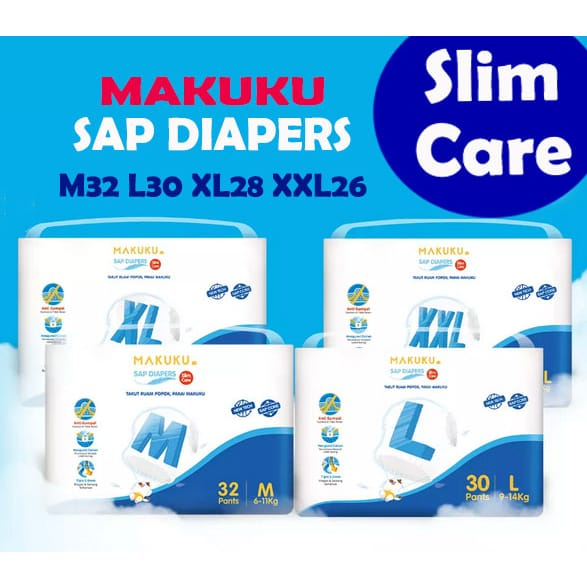 Makuku Diapers Slim Care Pants