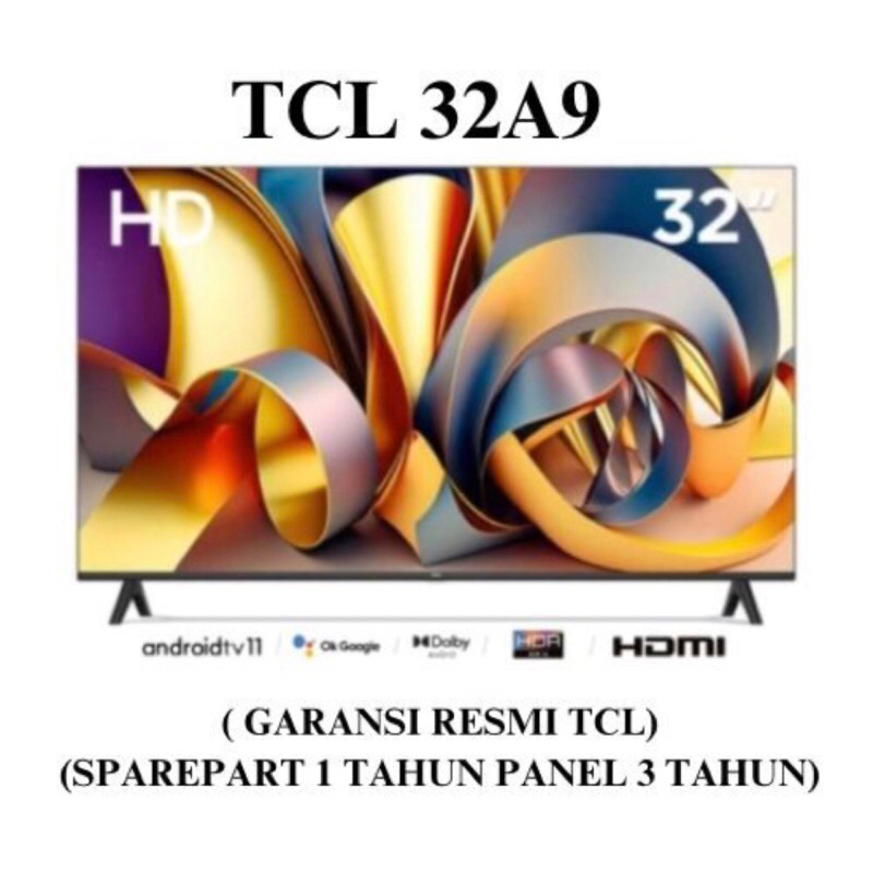 smart tv tcl 32 inch 32A7 32A9 android 11 HDMI WIFI