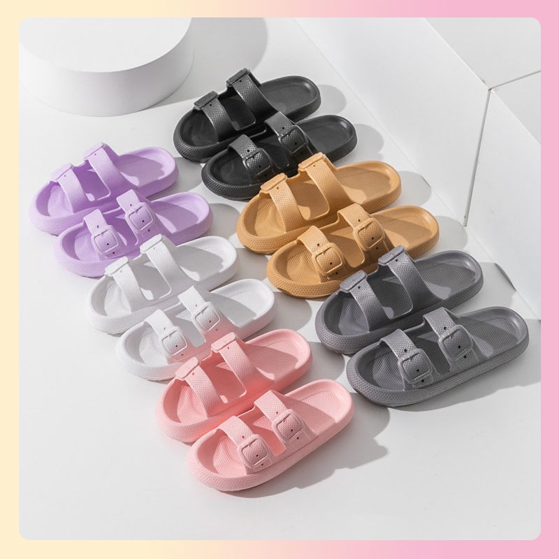 Sandal Selop Wanita Terbaru Import 2023 Sendal Wanita Tali Kekinian Sandal Karet Jelly Rumah Empuk Kasual Cewek Soft Slipper EVA