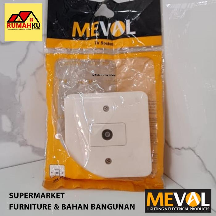 COLOKAN KABEL TV - KONEKTOR KABEL TV - SOKET TV - TV SOCKET MEVAL