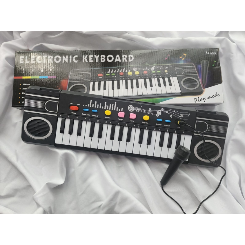 Mainan Eletronic Keyboard Anak Elektronik Keyboard Piano Karoke Mic Microphone CBKS BS