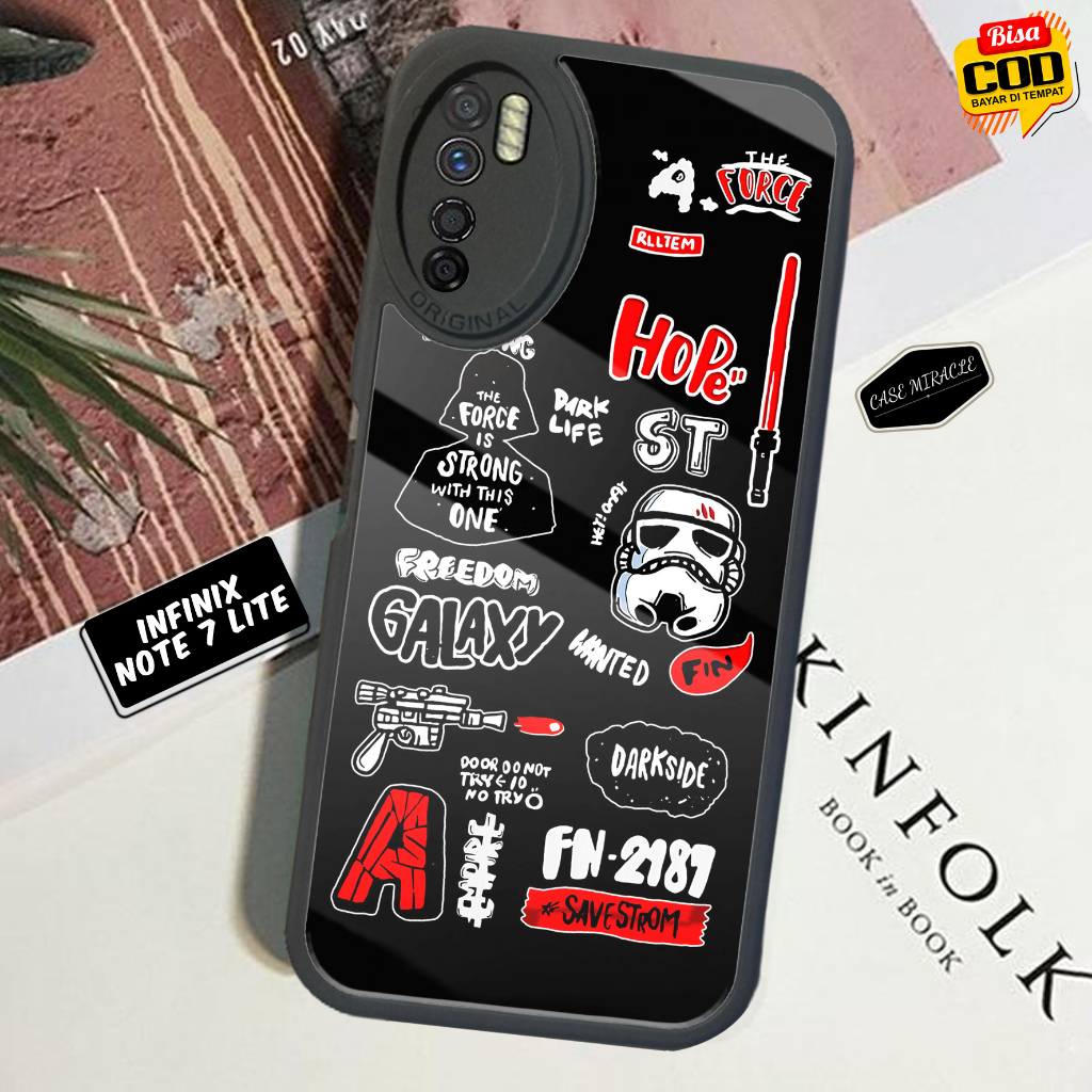 Case INFINIX NOTE 7 LITE - Casing INFINIX NOTE 7 LITE Terbaru CASE MIRACLE [ MOTIF 44 ] Cassing Hp -