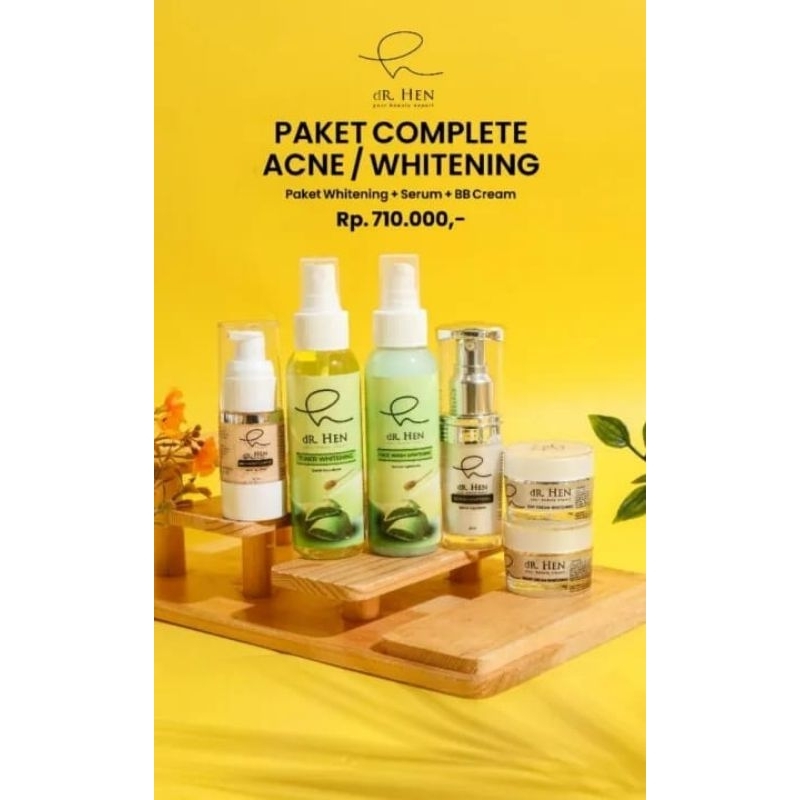 DR HEN Skincare By Athena Skincare Dr. Richard Lee Paket Complete Acne / Whitening