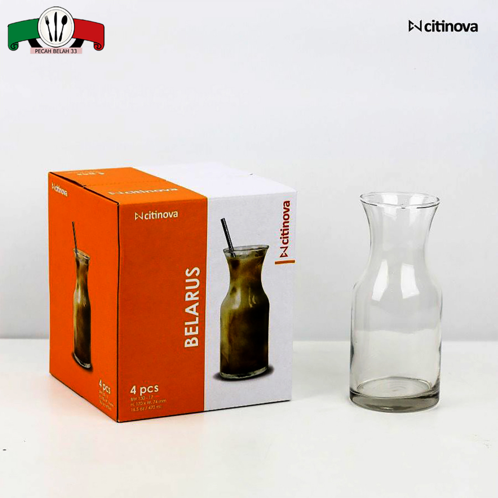 GELAS CITINOVA BELARUS/ GELAS CAFE/GELAS KACA 4 PCS