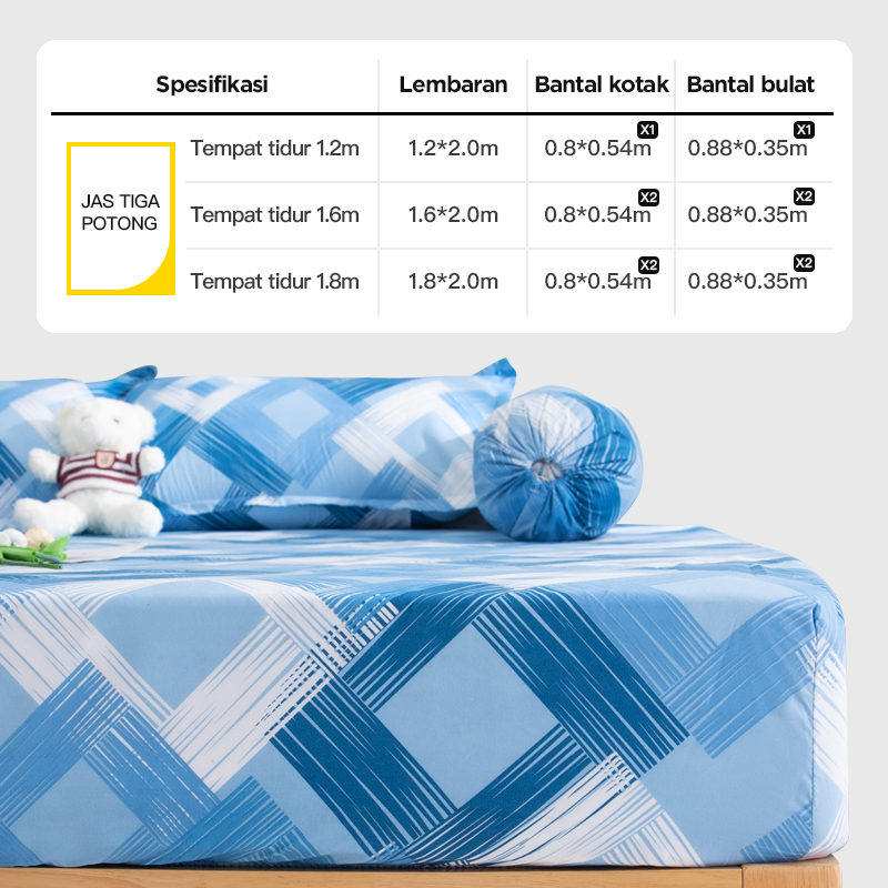 Sprei Aesthetic KQ Sprei Lembut Bahan Poliester Ukuran 180x200cm