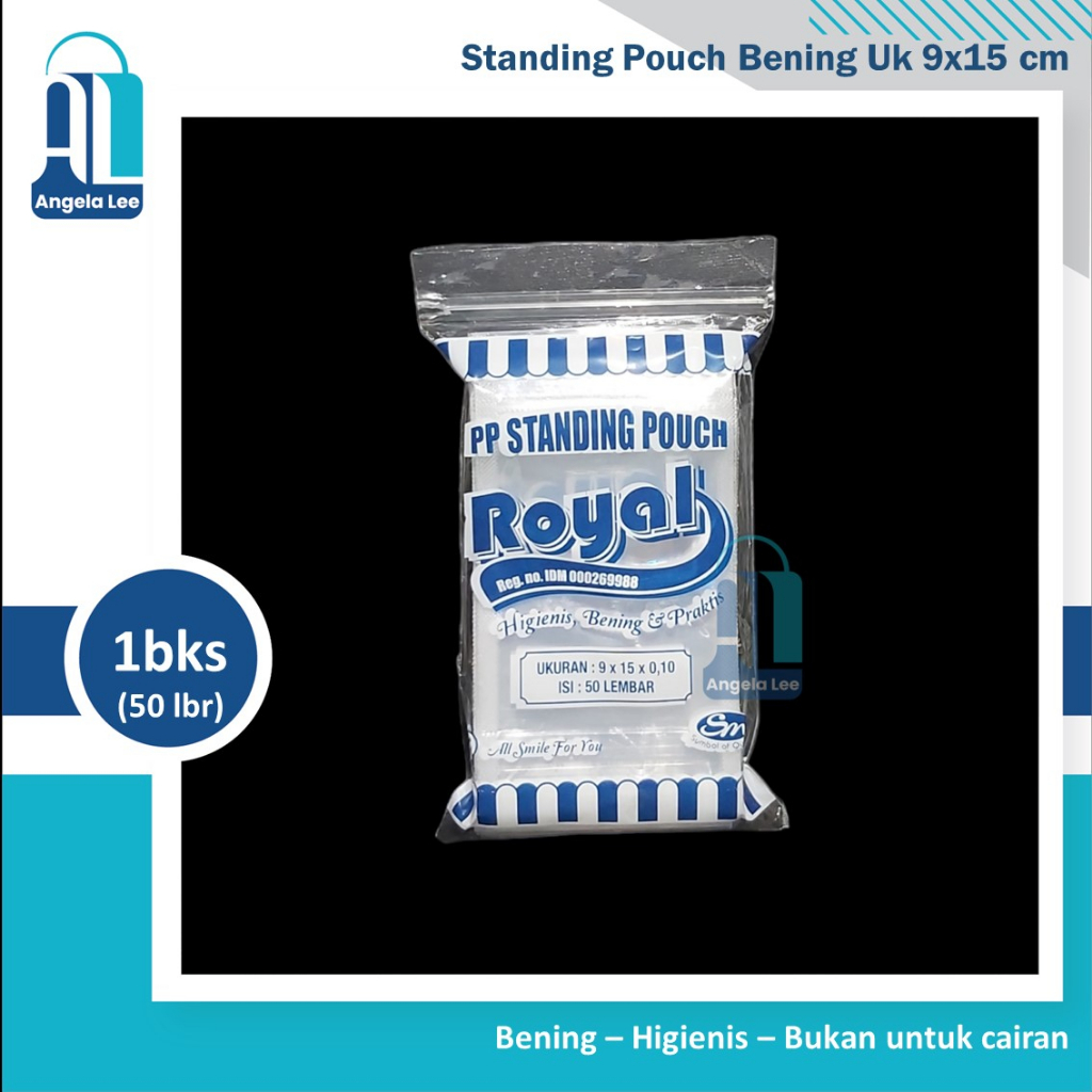 Standing Pouch 9x15 / Plastik Klip Ziplock Kemasan Berdiri Bening