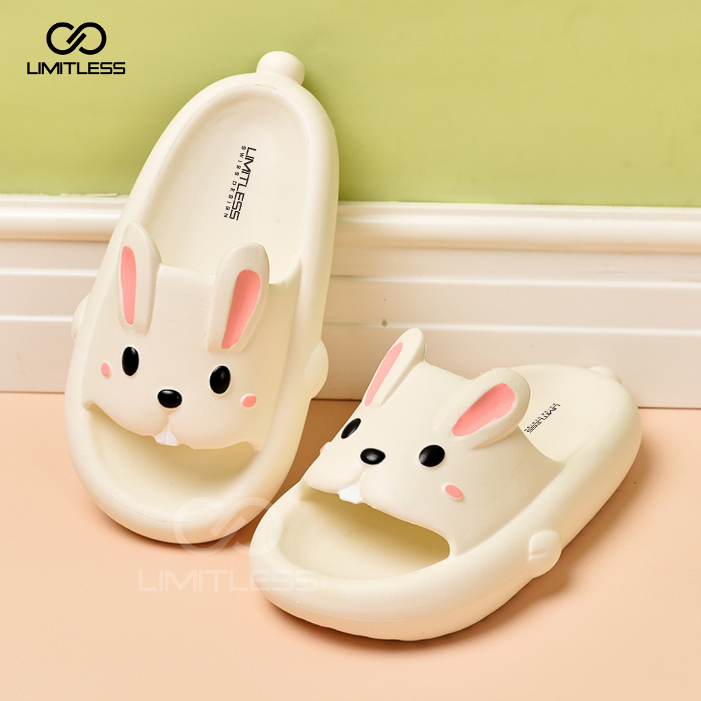 Sandal Rabbit Anak Perempuan Slip On Korea Sendal Bunny Anak Karakter Lucu Sandal Kelinci Terbaru 2023