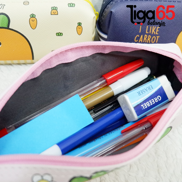 365 Tempat Pensil / Perlengkapan Sekolah Anak / Tempat Alat Tulis / Pencil Bag 223-002 Carrot