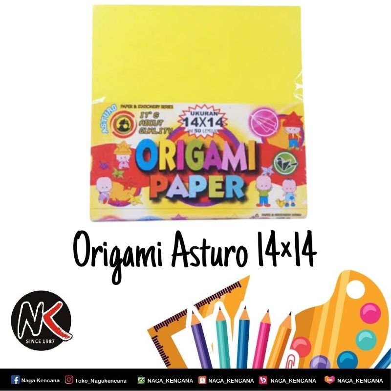 

Kertas Origami / Kertas Lipat asturo 14 × 14 cm