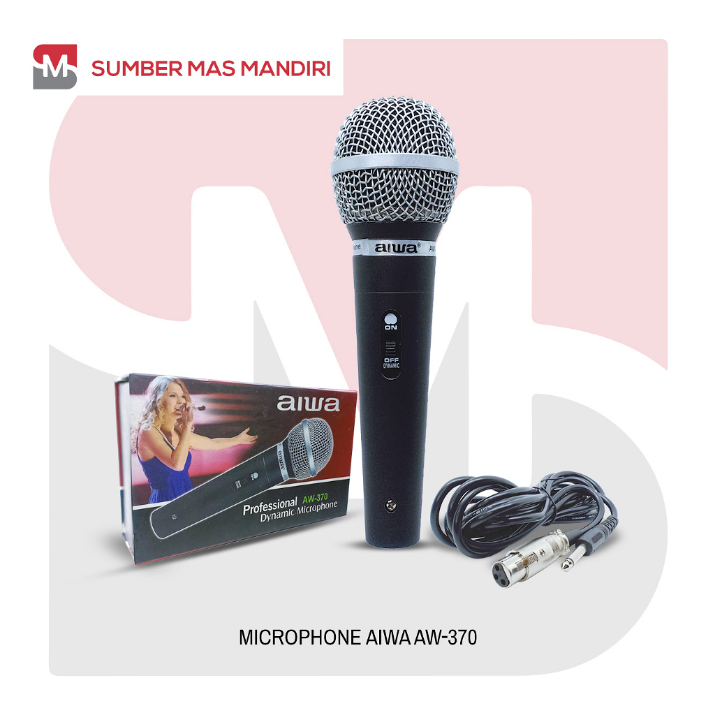 MIC KABEL AIWA AW 370 / MICROPHONE CABLE AW 370 / MIKROFON VOCAL