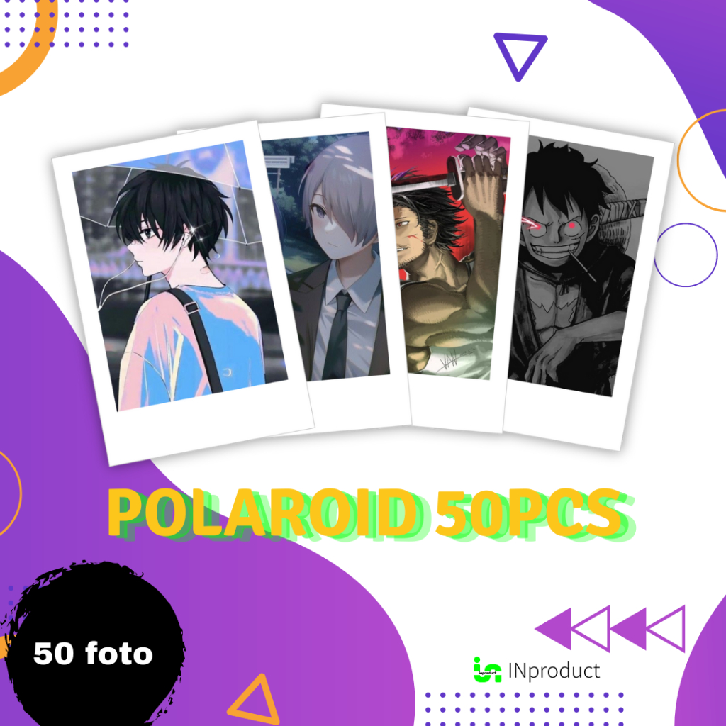 50pcs Polaroid 2R Putih Polos