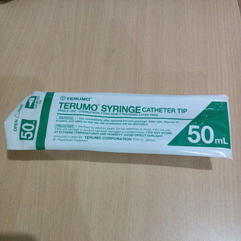 Spuit 50cc Terumo kateter Tip Lubang Tengah Catheter