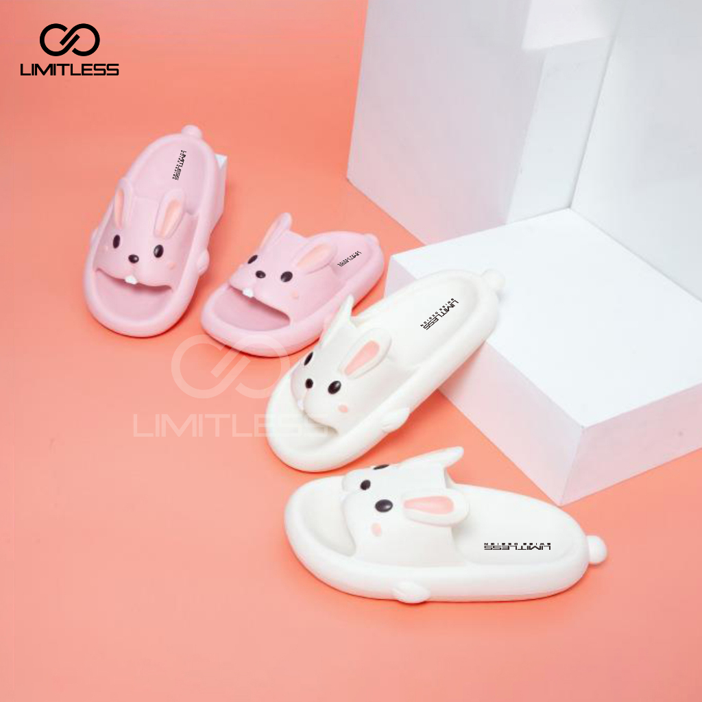 Sandal Anak Kelinci Selop Perempuan Empuk Lucu Kekinian Sendal Rabbit Kelinci Slip On Anak Cewek Karakter Nyaman