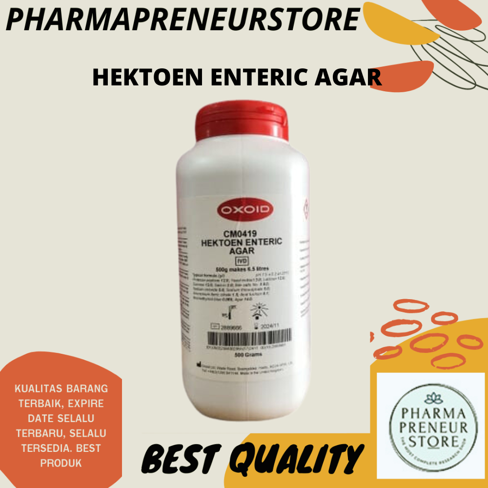 HEKTOEN ENTERIC AGAR 500 GRAM OXOID BEST QUALITY