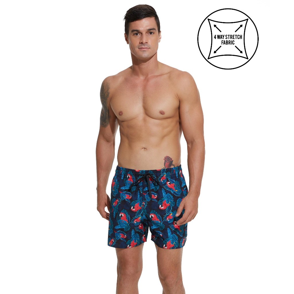 69Slam Boardshort / Celana Pendek Pria Tropical Parrots SSBTPR-PM