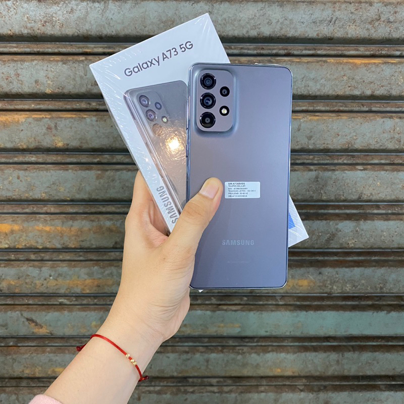 Samsung A73 5g 8/256gb second bekas pakai resmi sein normal fullset original