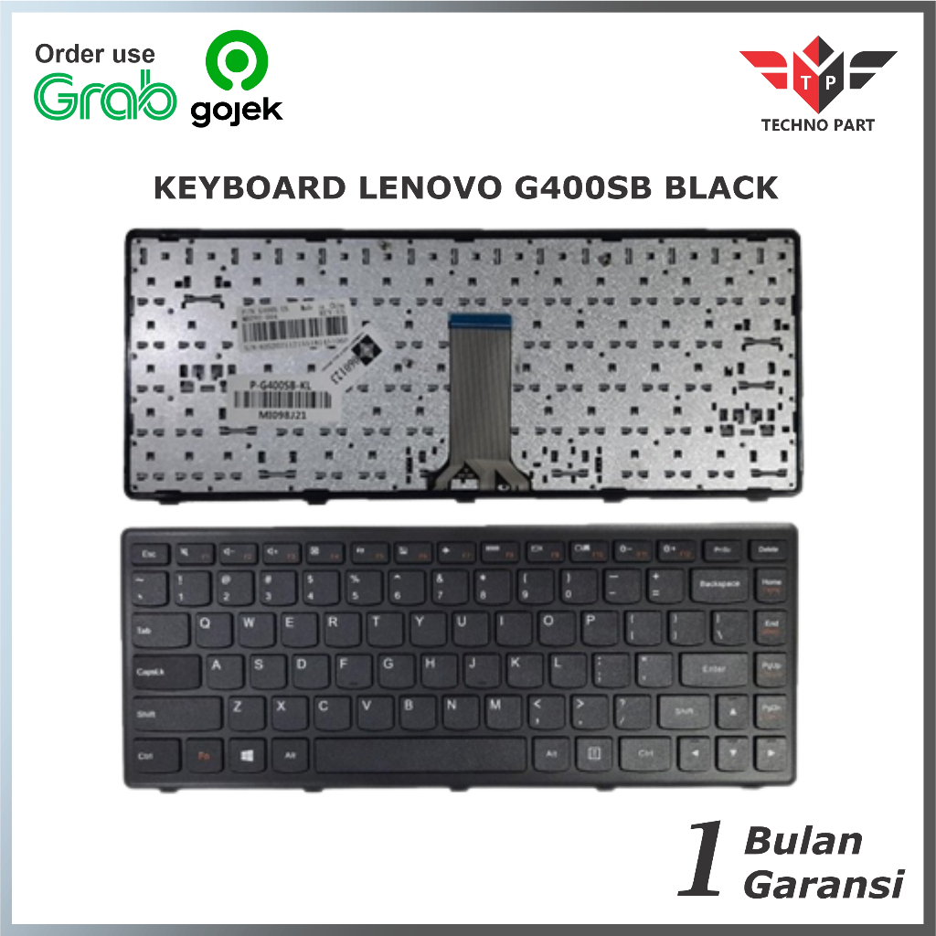 KEYBOARD LAPTOP LENOVO G400S BLACK FRAME