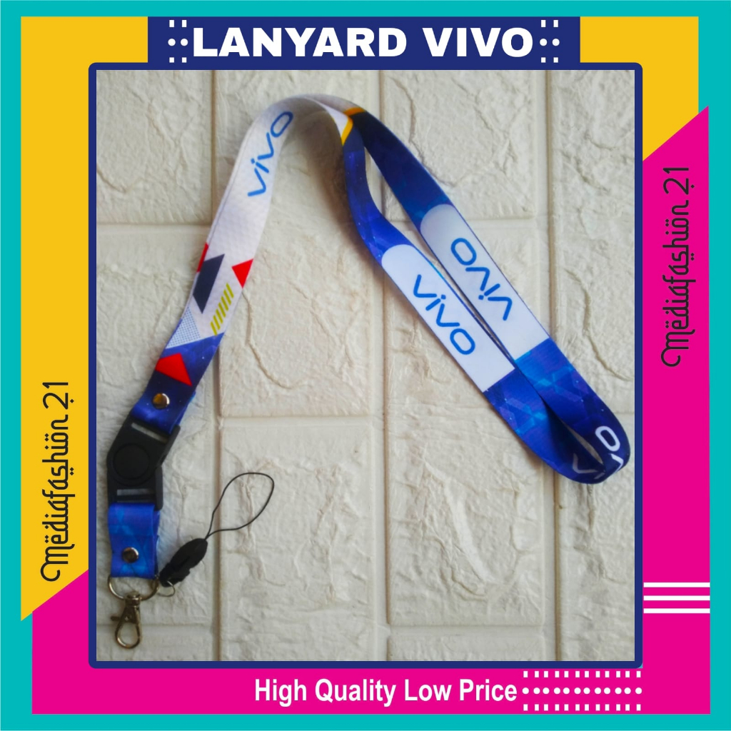

Lanyard Tali Gantungan ID Card VIVO Free Strap Gantungan HP/Flashdisk