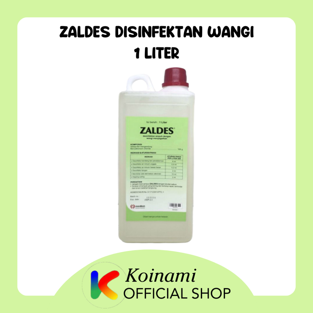 ZALDES DISINFEKTAN WANGI KANDANG HEWAN / medion