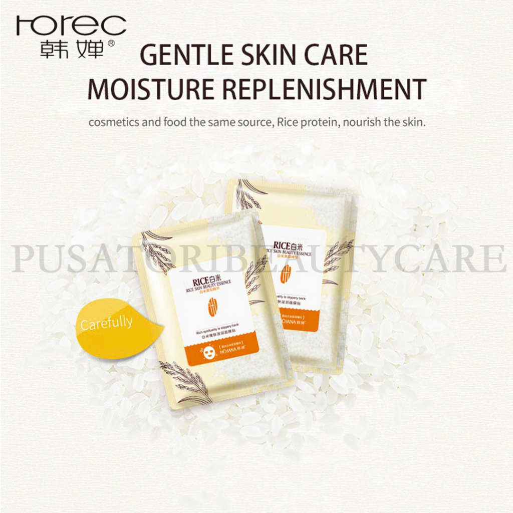 HCHANA/ROREC Masker Rice Skin Beauty Essence Moisturizing Facial Mask