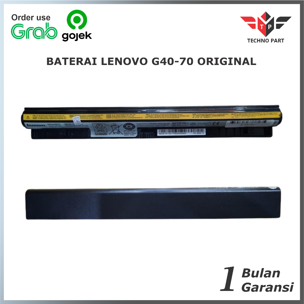 Batere Baterai Laptop Lenovo G40-70 Original