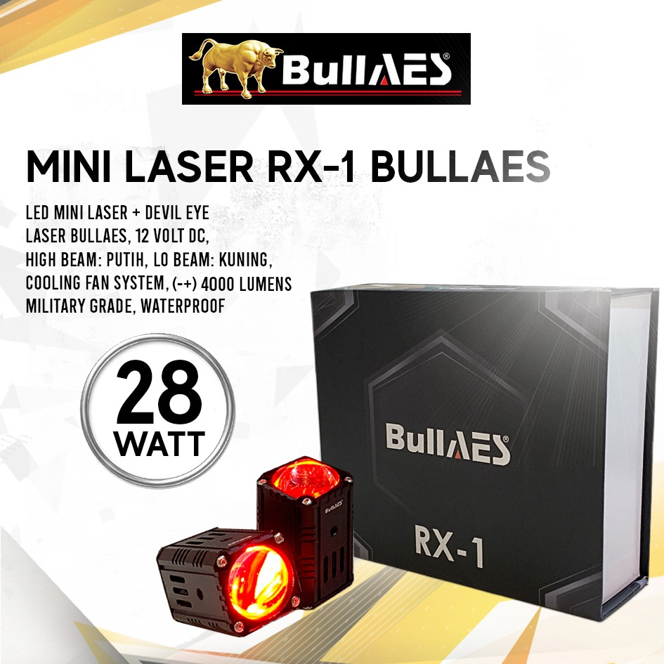 Lampu Tembak Mini Laser RX 1 28 Watt Bullaes