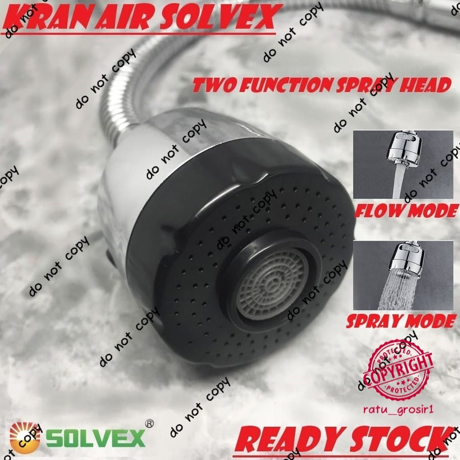 Kran Dapur Keran Angsa Flexibel Stainless Keran Cuci Piring Sink Solvex