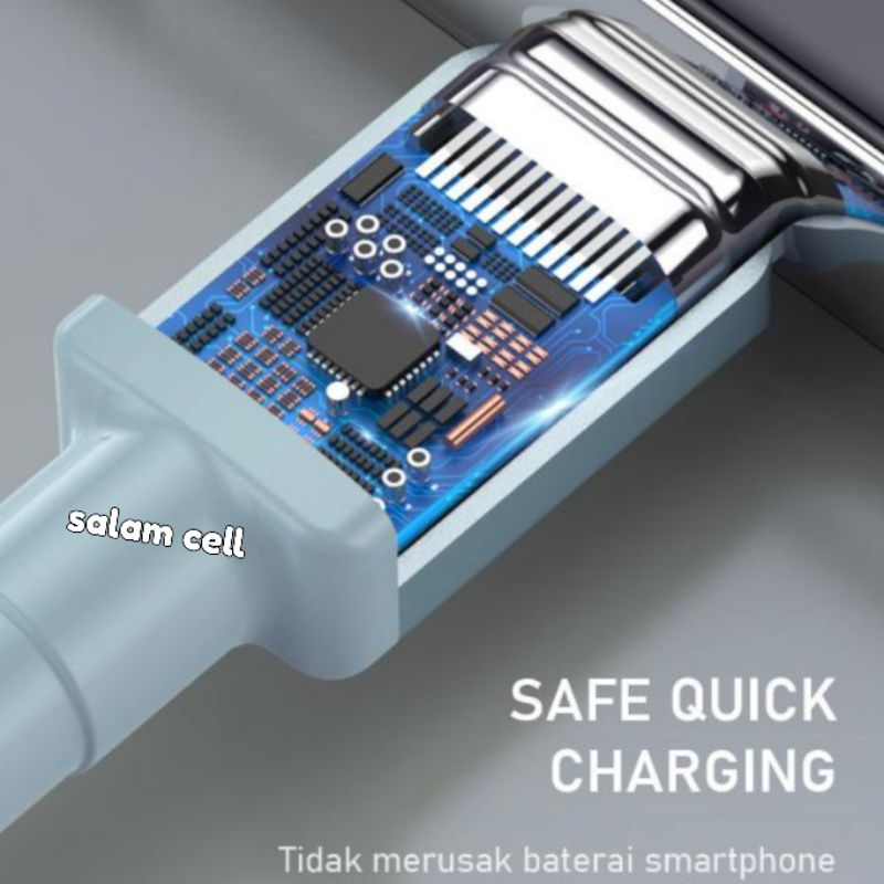 Kabel Data Type-C ROBOT RSC100 3A 100cm Original Garansi Resmi