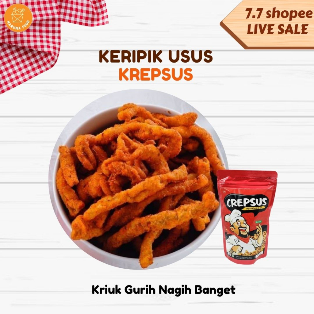 PROMO 11.11  Kripik Usus Ayam Crepsus Snack Keripik Usus Ayam Orignal Gurih Enak Renah Best Qualty Crspy Cemlan PROMO 10.10 Viral Krispi Jajanan Usus Super Murah Barbeque BBQ Smoke Beef Rumput Laut Seaweed Original Pedas PROMO 10.10 Hot Spicy Jagung