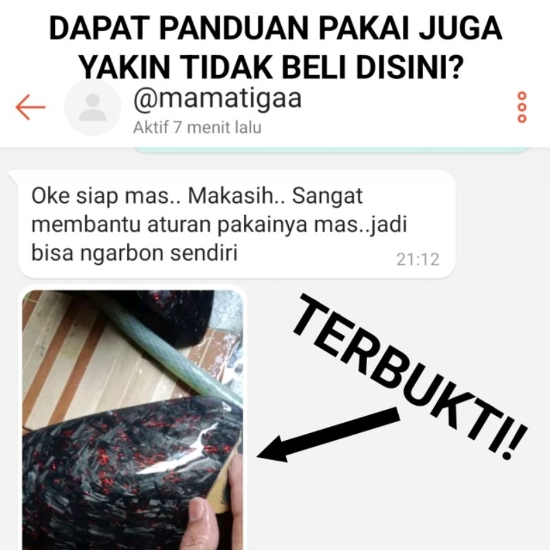 PAKET LENGKAP CARBON FORGED PEMULA TINGGAL PAKAI