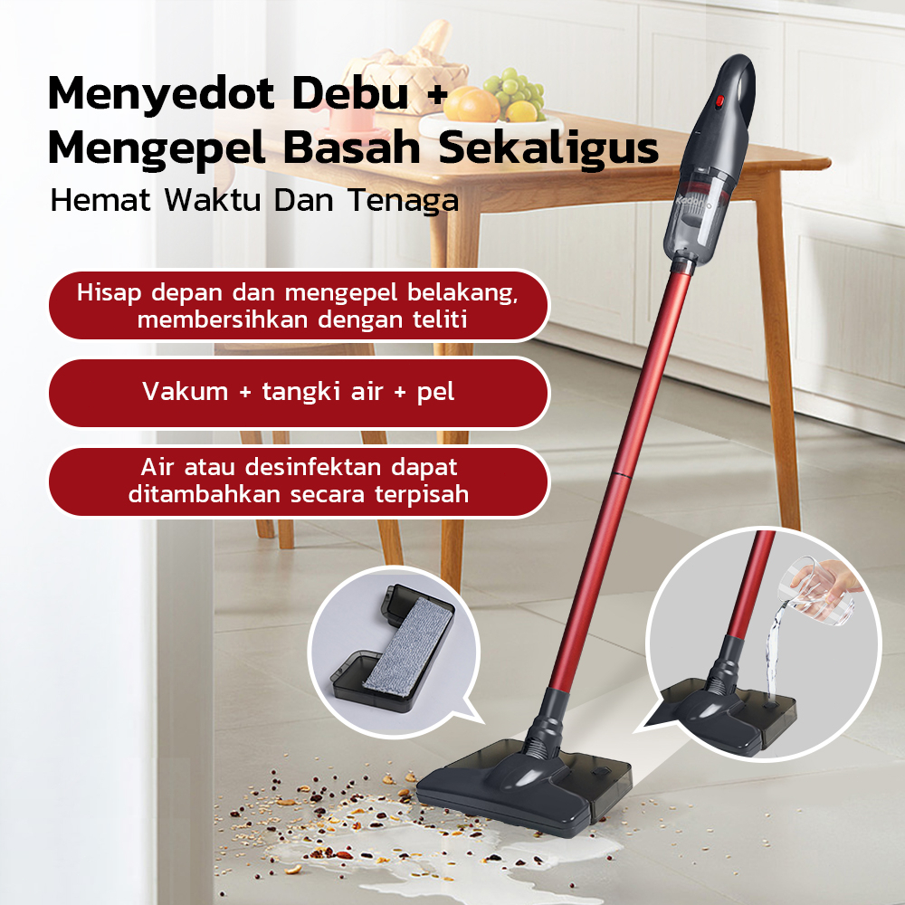 Kadonio Vacuum Cleaner Wet/Dry Penyedot Debu Pel Smart 7 in 1 cordless Vacum Cleaner Home Penyedot Debu Portable Vacum Sedot debu-VC99