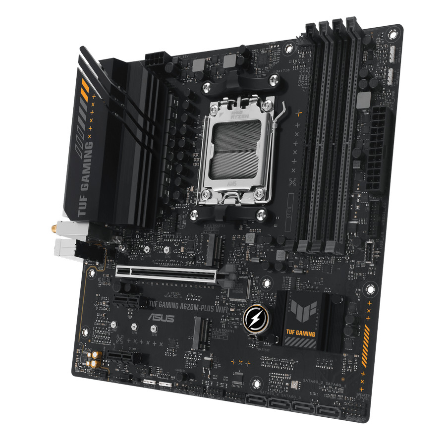 Asus TUF GAMING A620M-PLUS WIFI (AM5, A620, DDR5, USB 3.2 Type-C)