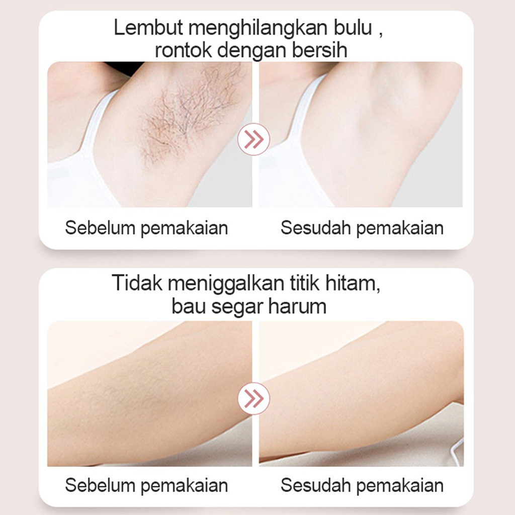 Krim Penghilang Bulu Hair Removal Cream Perontok Bulu Ketiak Kaki Lainnya Aman Lembut | GROSIRXPRESS