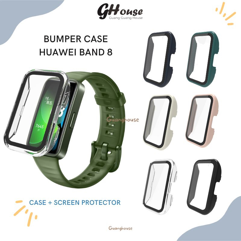 Case Huawei Band 8 Bumper Case Screen Protector Guard Huawei Band 8 Casing Huawei Band 8 PC