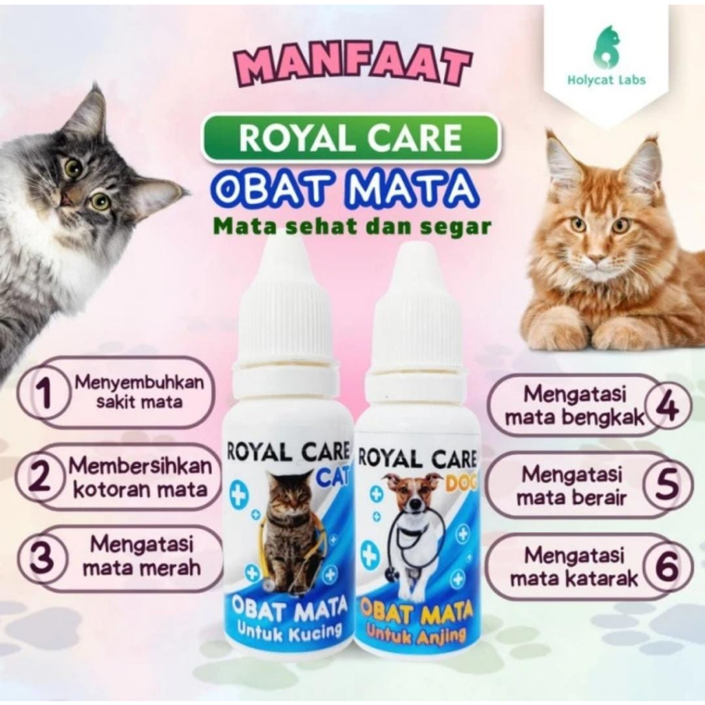 Royal Care 10ML Obat Tetes MATA Kucing Anjing Ampuh Mengobati Iritasi