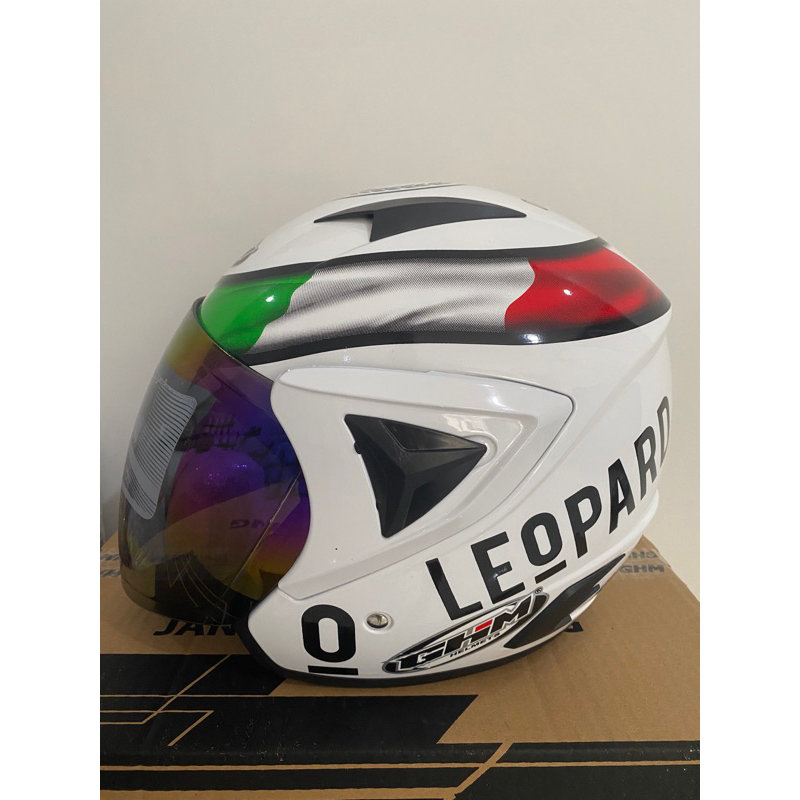 Helm Dewasa Vista GHM Leopard Kaca Pelangi SNI Terlaris Termurah