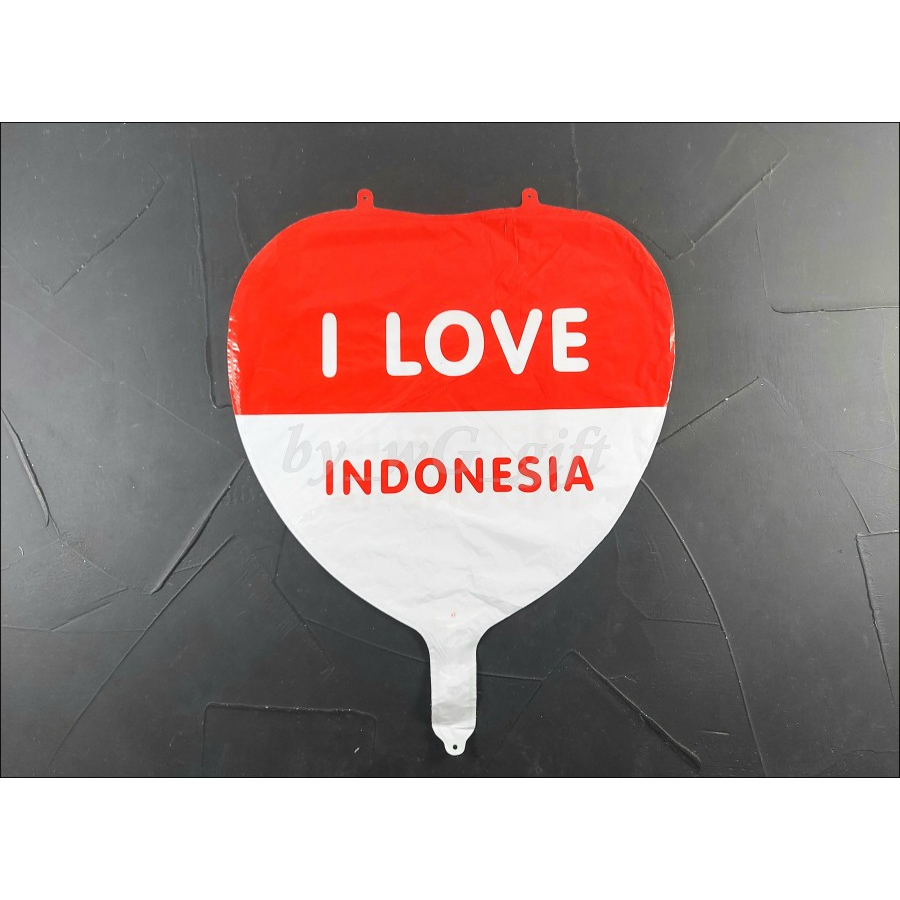 Balon Hati DAN Bulat Dirgahayu RI / Hut RI / Indonesia / 17 Agustusan