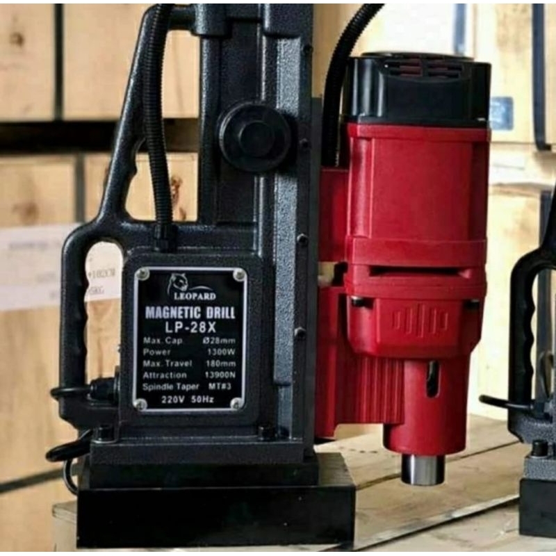 BOR MAGNET 28MM LEOPARD 28X MESIN MAGNETIC DRILL LEOPARD 28X