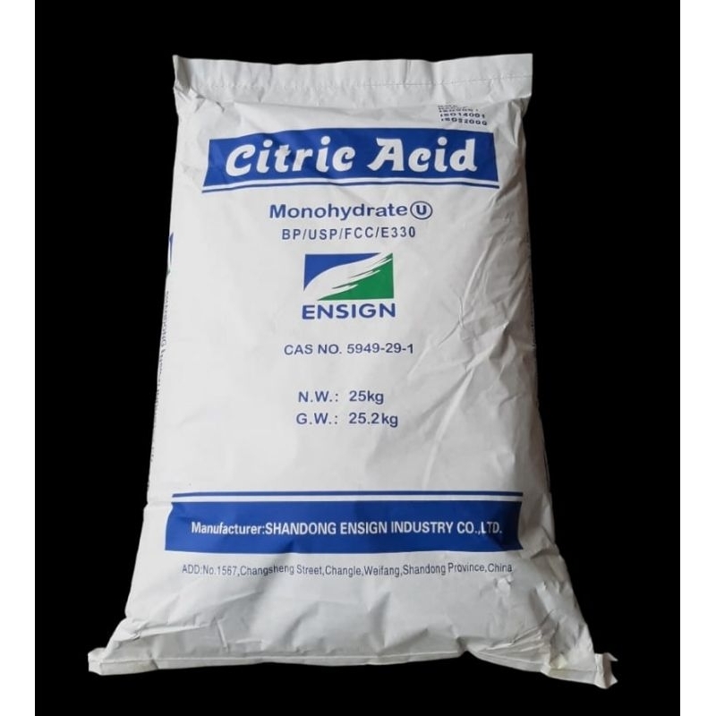 

Citric Food Grade Atau Citrun Kemasan 25Kg