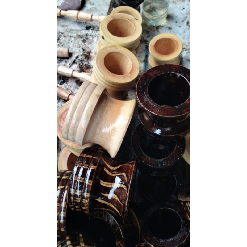 5pcs Golongan kayu joran timbang/keor