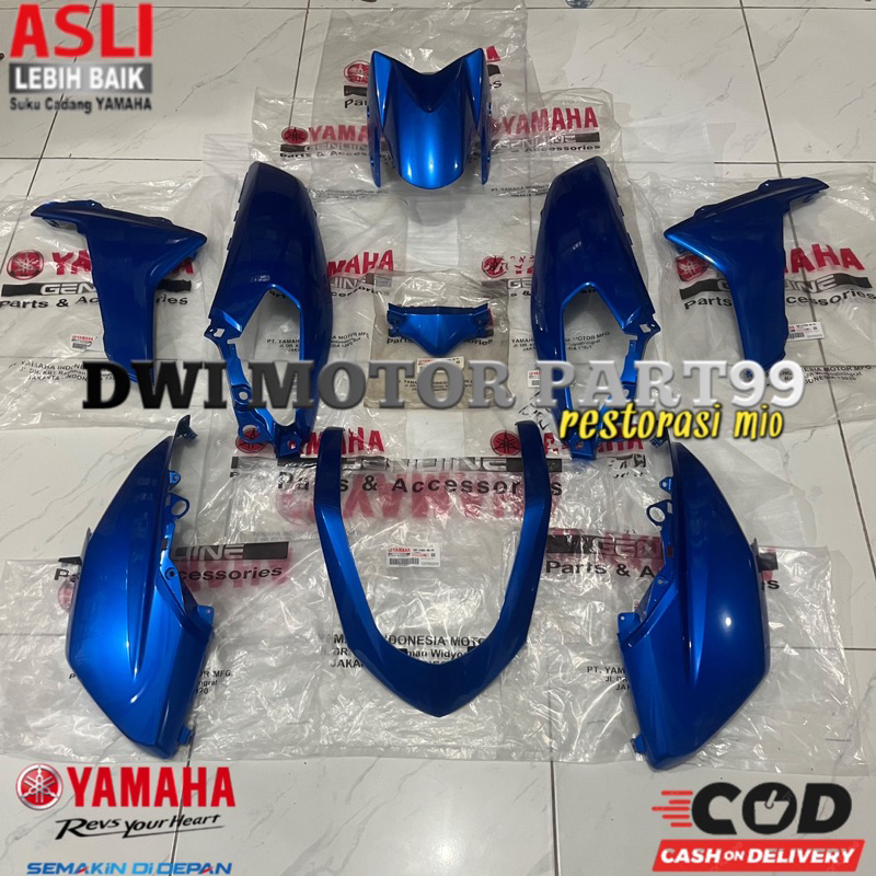 FULL SET BODY HALUS NMAX N MAX OLD 2DP-P6 BIRU 2016-2019 ORIGINAL YAMAHA