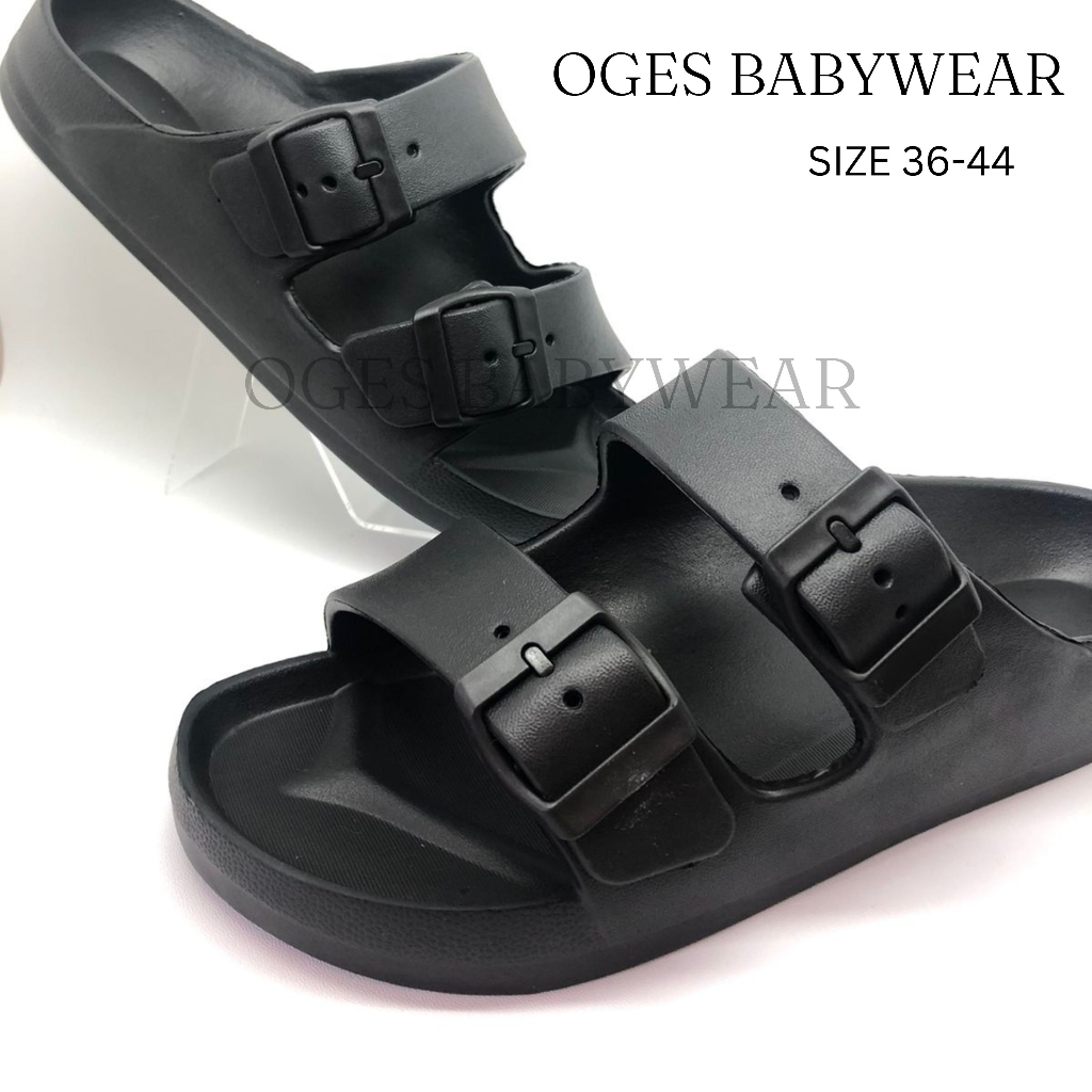 OGES - Sandal Sendal Pria Wanita Strap 2 Slip On Size 36-44