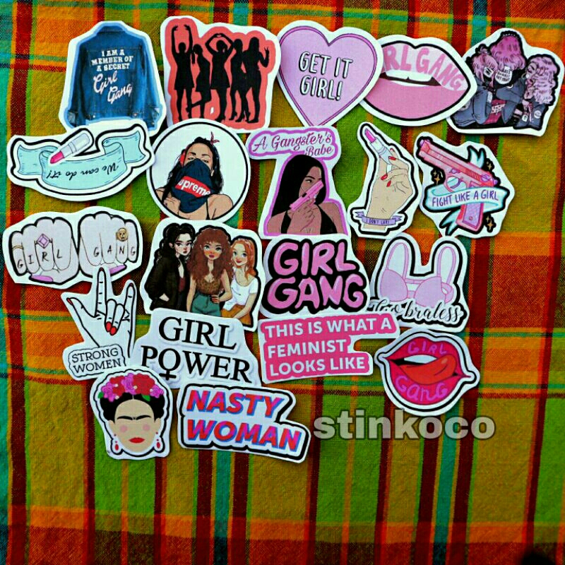 

[20Pcs] STICKER GIRL GANG SWAG ISI 20 STICKER