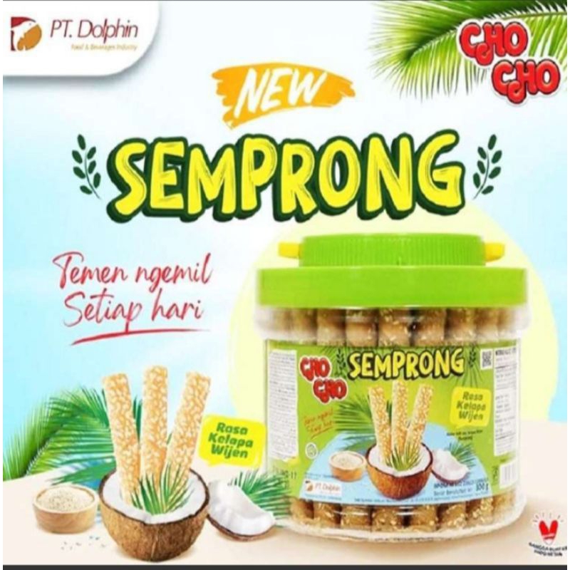 

CHO CHO SEMPRONG WAFEL ROLL KELAPA WIJEN 300Gram