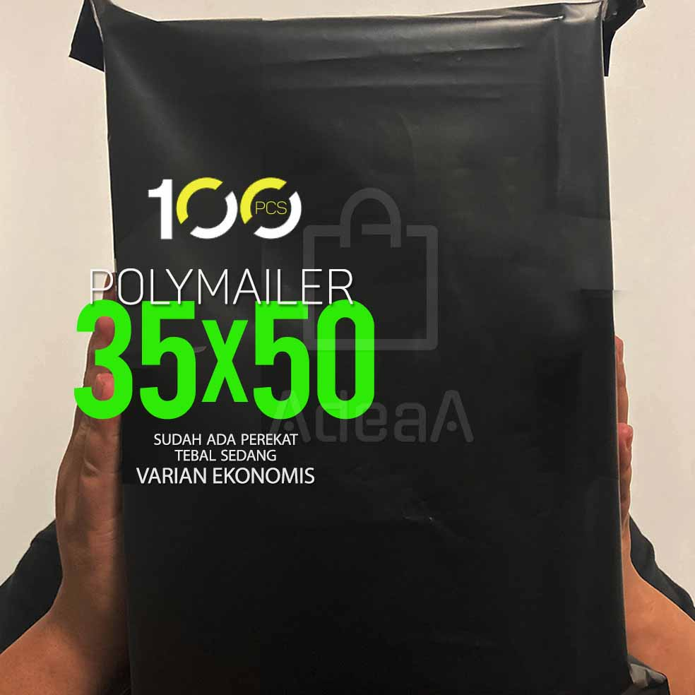

Polymailer Hitam 35X50 Harga Ekonomis Ready Stock Packing