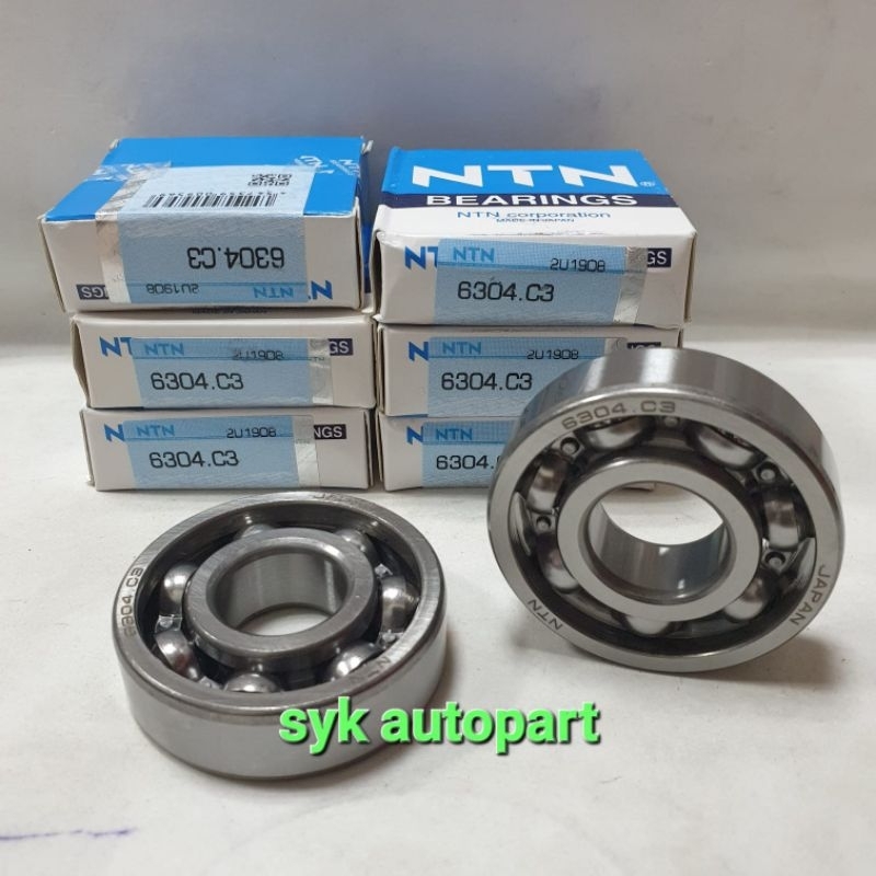 BEARING 6304 C3 NTN DIMENSI 20x52x15mm