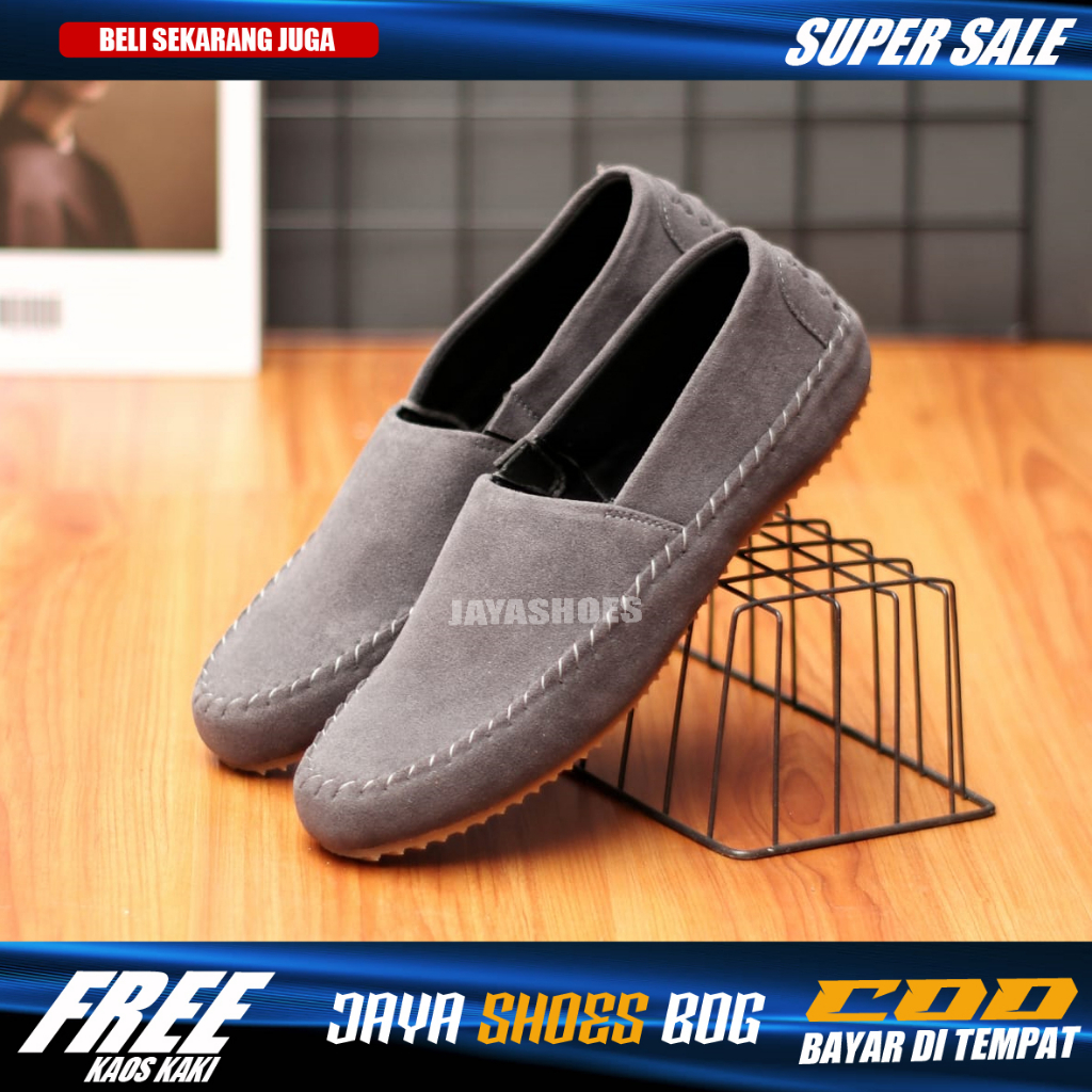 Shelby Sepatu Selop Pria Santai Casual Simple Murah Trendy Slip On Original