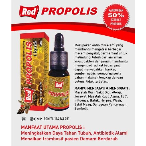 

Red Propolis 10ml Menjaga Stamina